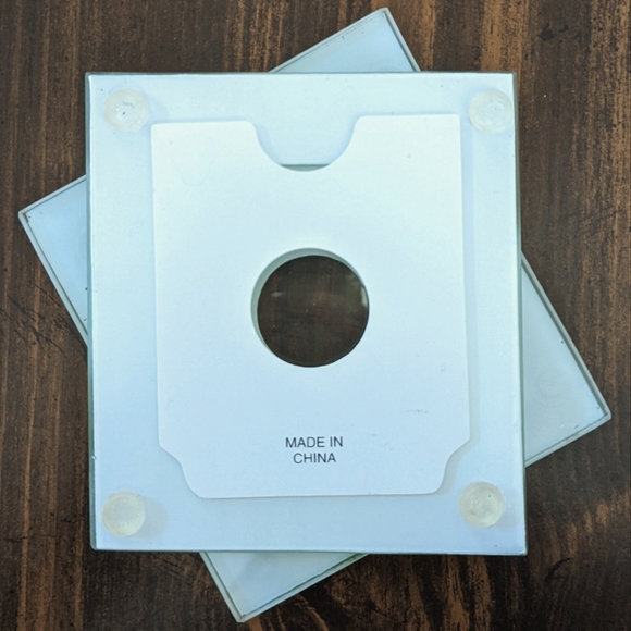 Four Glass Coasters with Picture Sleeves - Picture 3 of 3